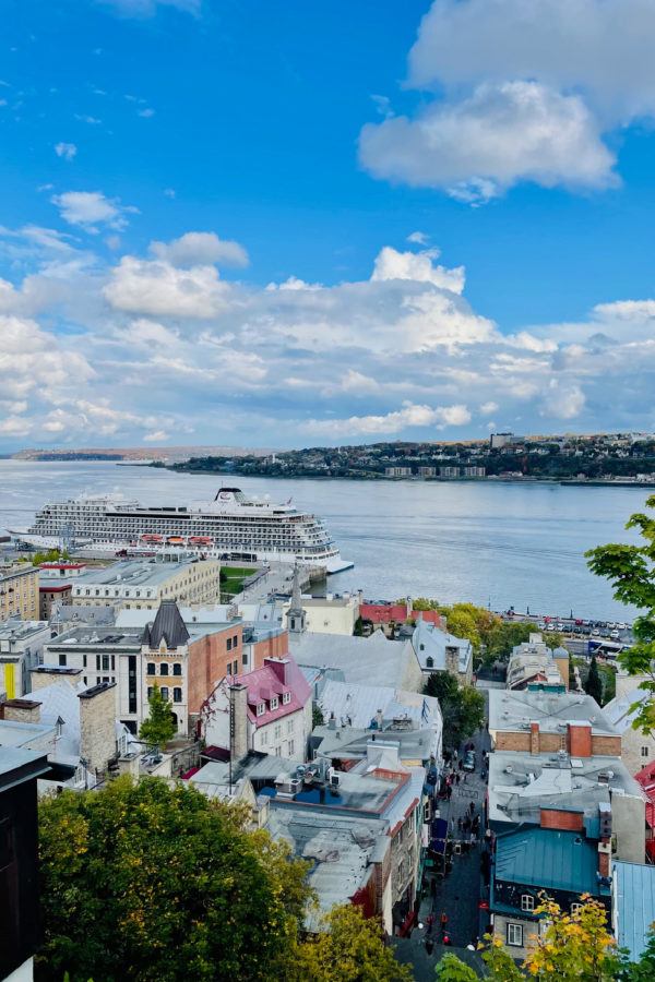 Viking cruise ship from Quebec City