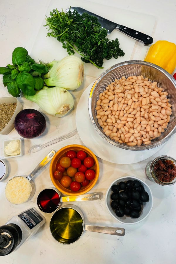 ingredients to make Italian Bean Salad