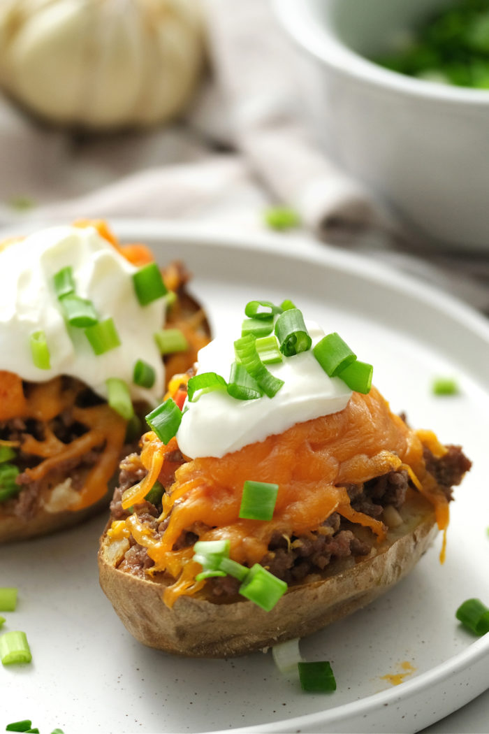 2 Cottage Pie Baked Potatoes