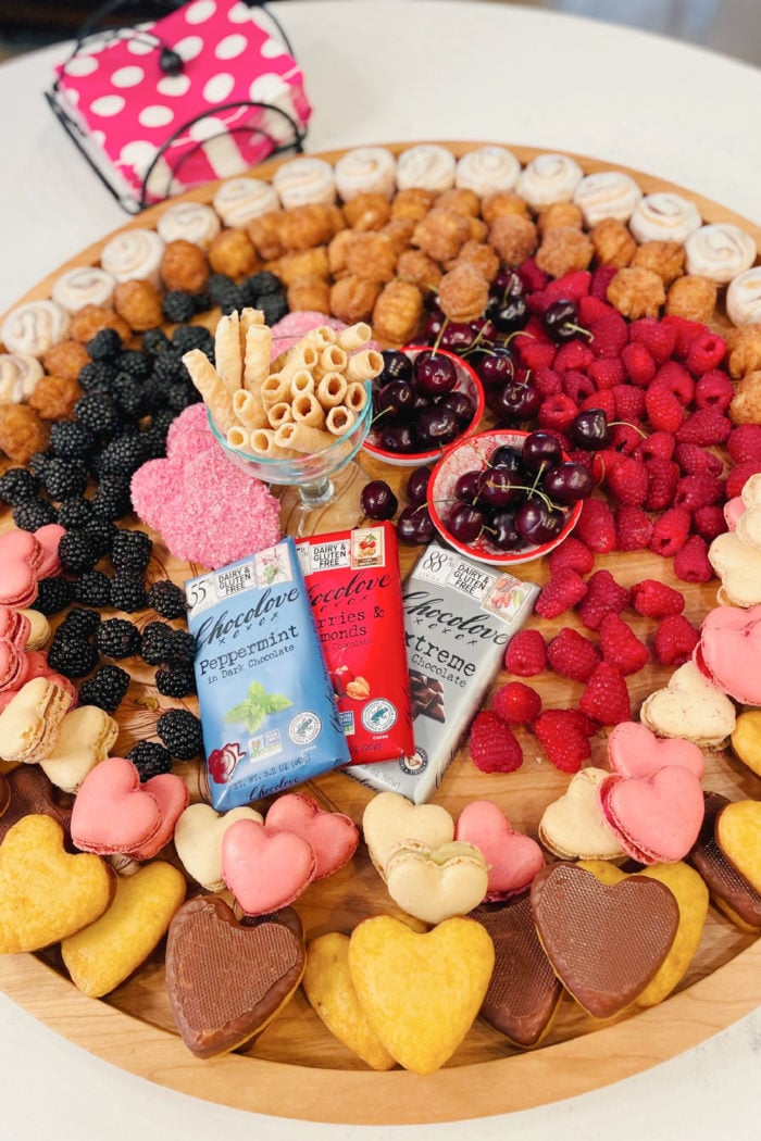 Valentine's Day Sweet Snack Board - Reluctant Entertainer