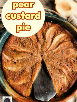pear custard pie