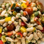 Tuscan Bean Salad with dressing