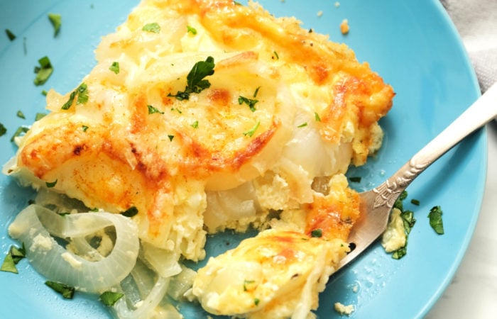 a bite of Vidalia Onion Casserole