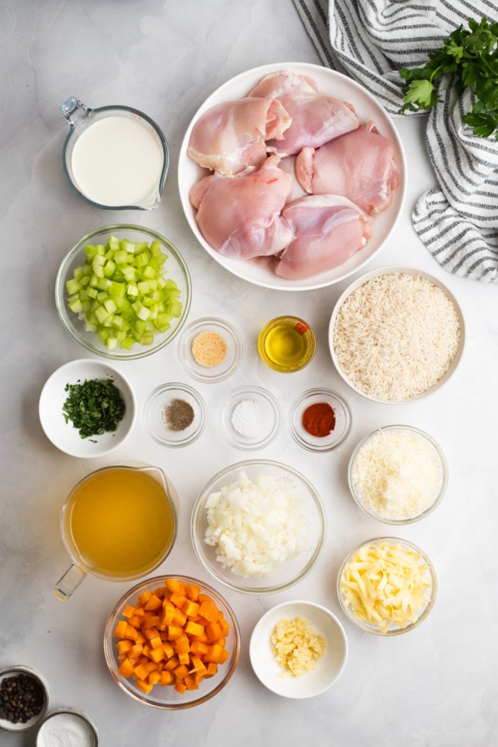 ingredients to make No Peek Chicken and Rice