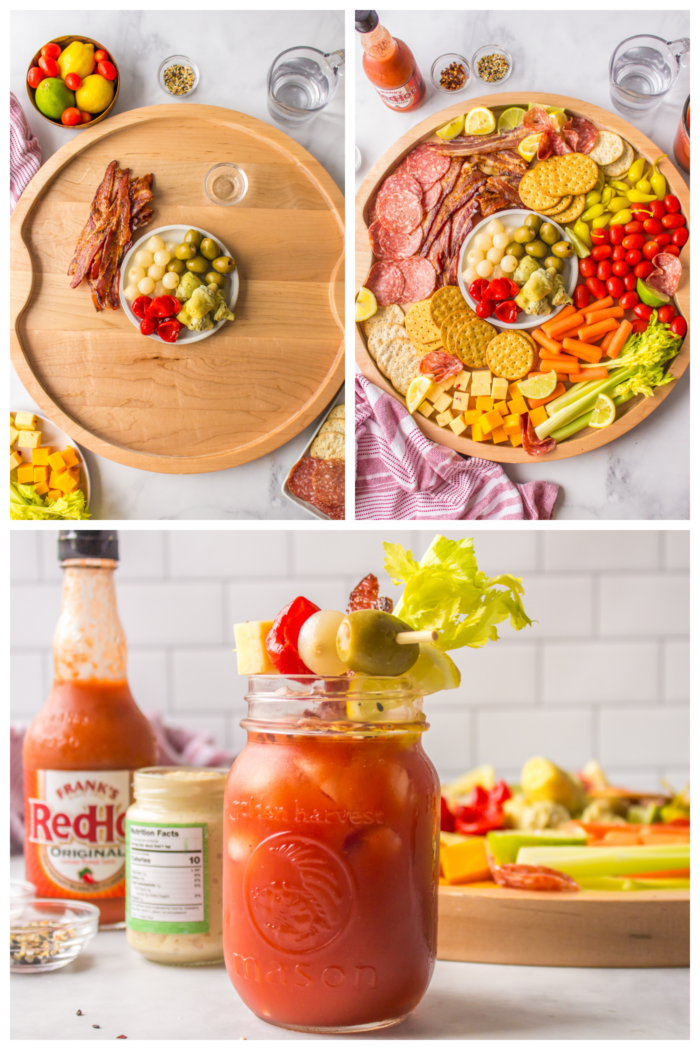 how to make a bloody mary charcuterie board