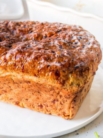 dill bread loaf with warm butter