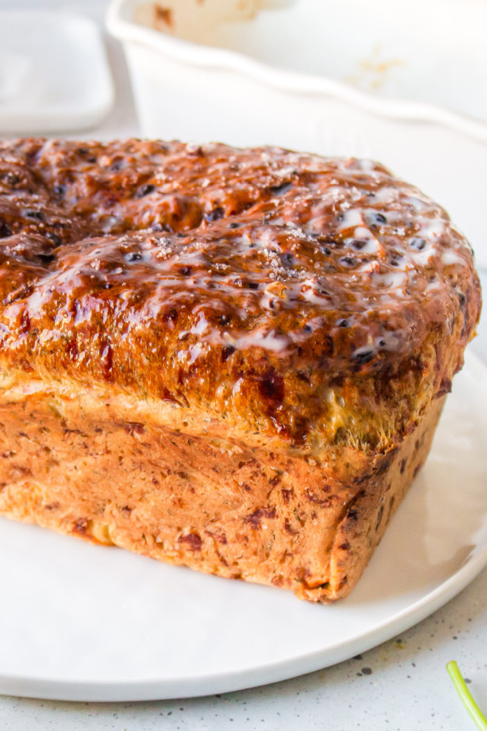 dill bread loaf with warm butter