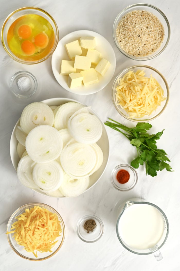 ingredients to make Vidalia Onion Casserole