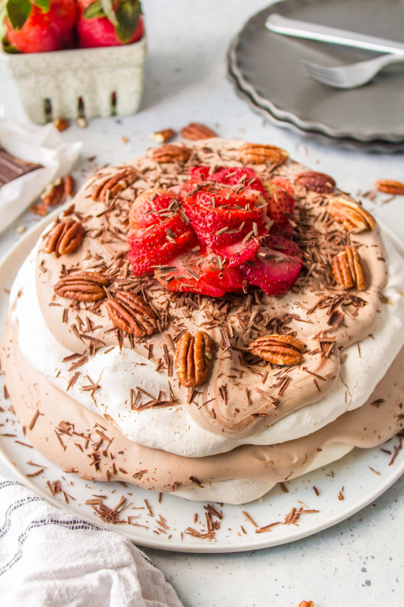 Chocolate Meringue Torte - Reluctant Entertainer