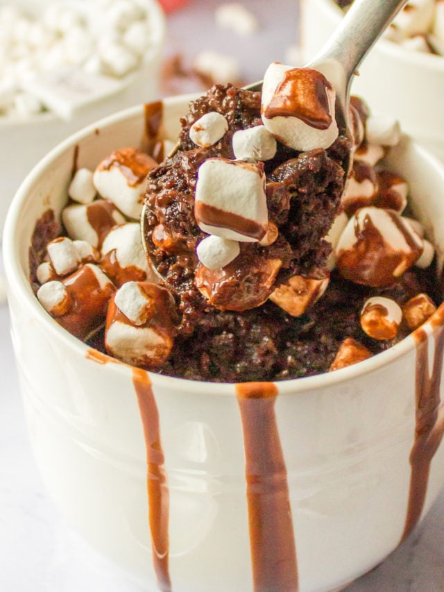 Hot Cocoa Mug Cake - Reluctant Entertainer