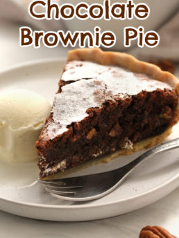 Triple Chocolate Brownie Pie