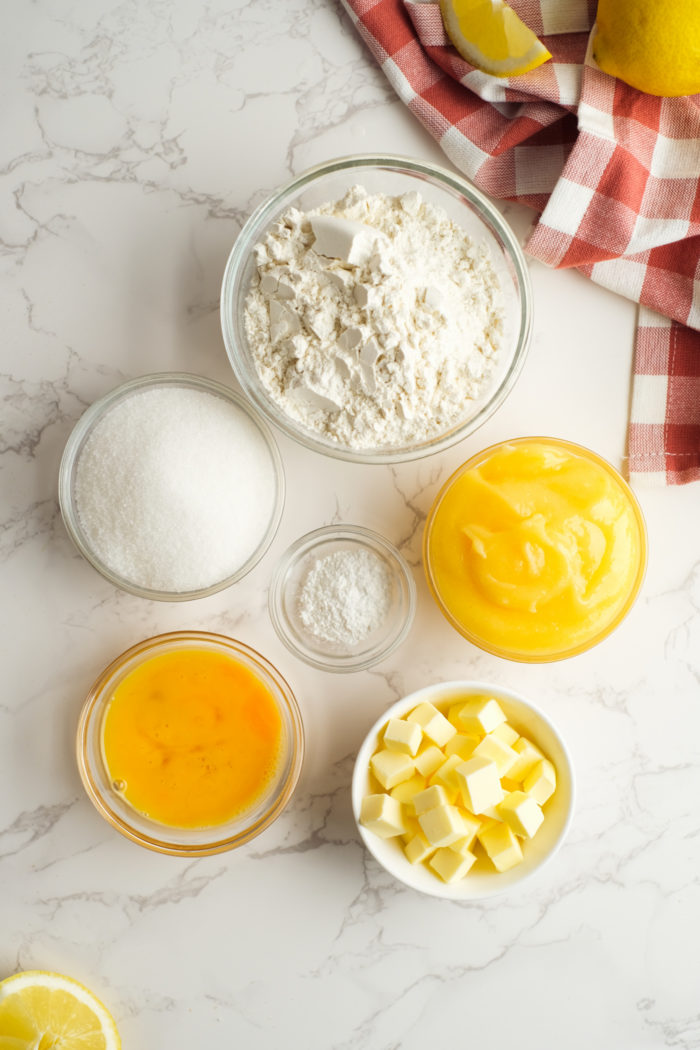 ingredients to make Lemon Curd Cake