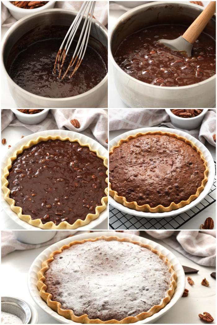 how to make a Triple Chocolate Brownie Pie