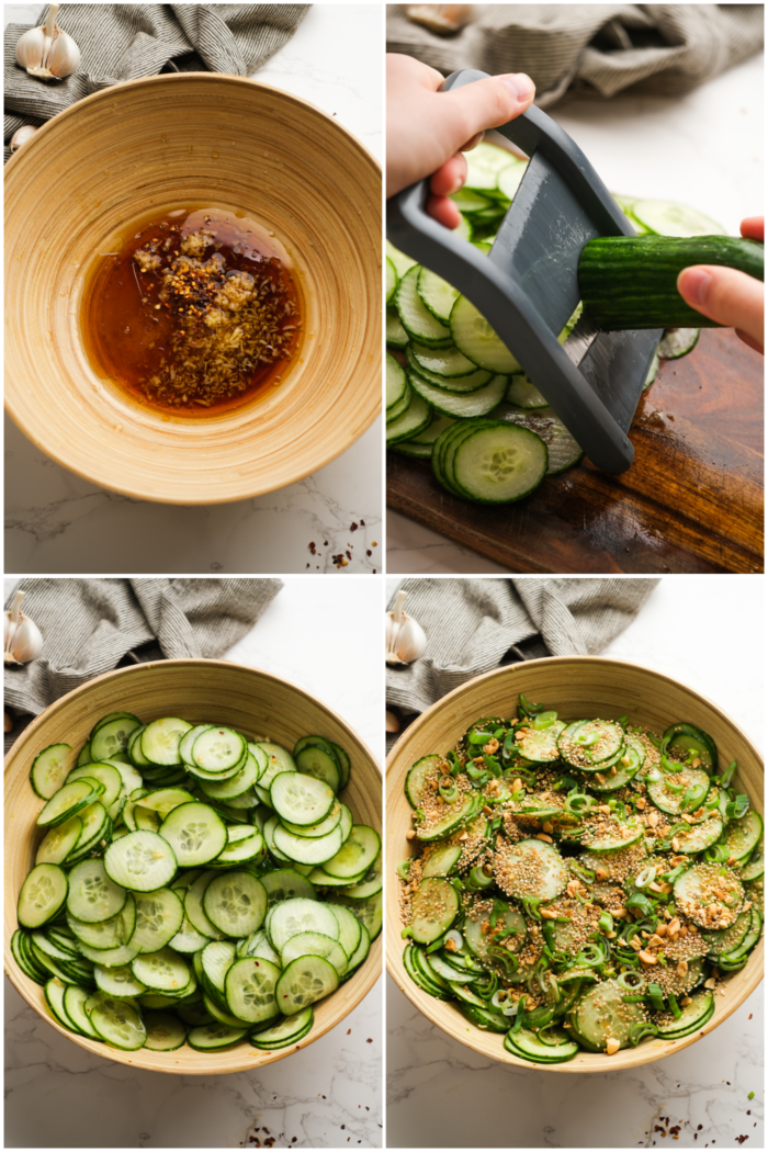 how to make Asian Cucumber Salads