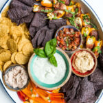 Easy Summer Chip and Dip tray