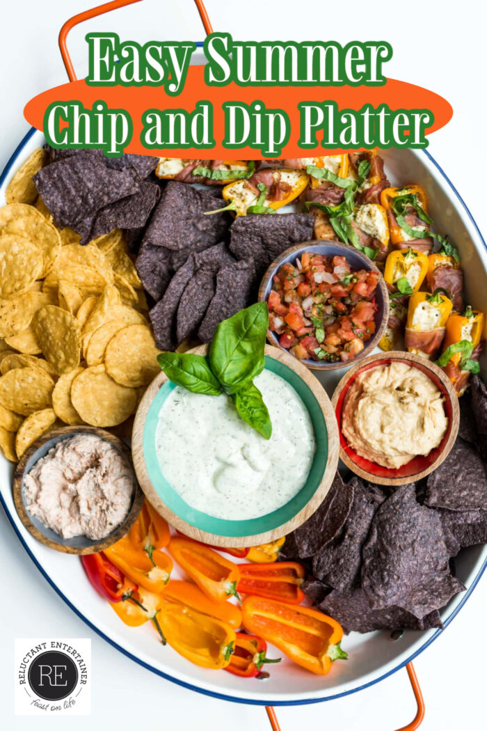 Easy Summer Chip and Dip Platter
