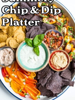 Summery Chip & Dip Platter