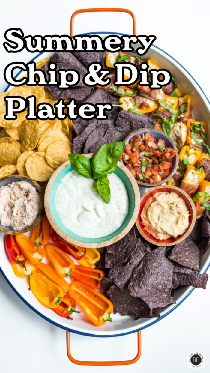 Summery Chip & Dip Platter