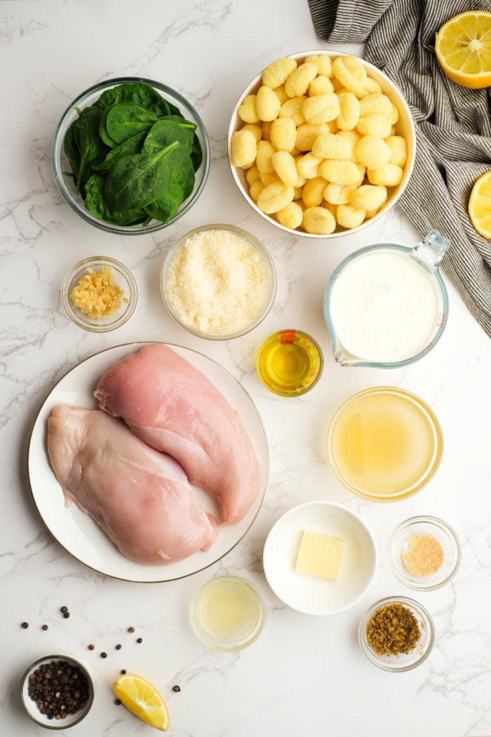 ingredients to make Lemon Chicken Gnocchi