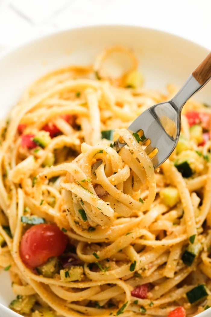 fork swirl of pasta