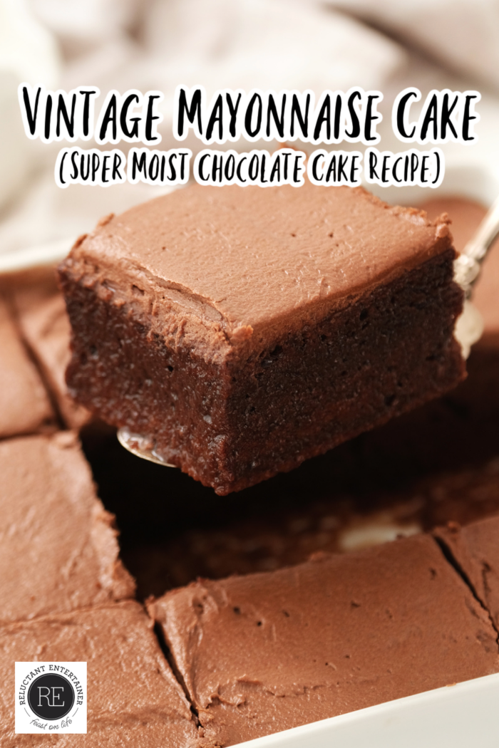 vintage mayonnaise cake (super moist chocolate cake)