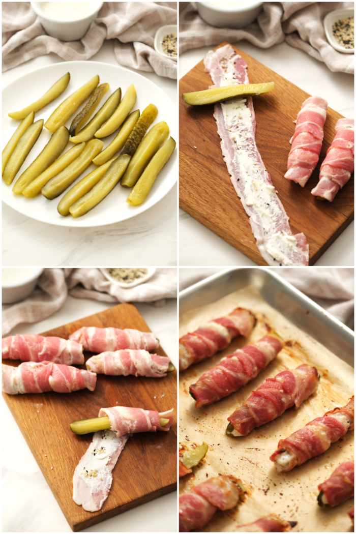 how to make Bacon Ranch Pickle Poppers