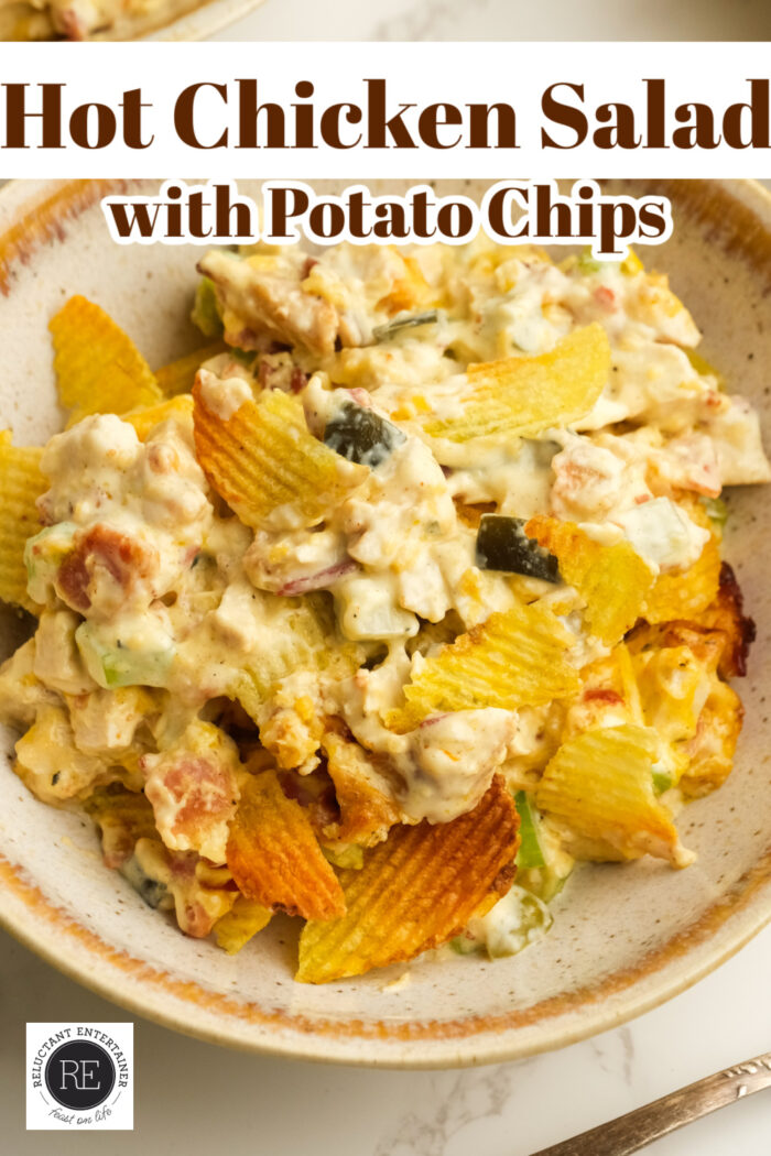 Hot Chicken Salad with Potato Chips
