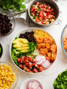 deconstructed Shrimp Burrito Bowls