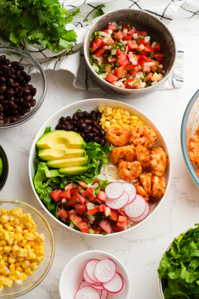 deconstructed Shrimp Burrito Bowls