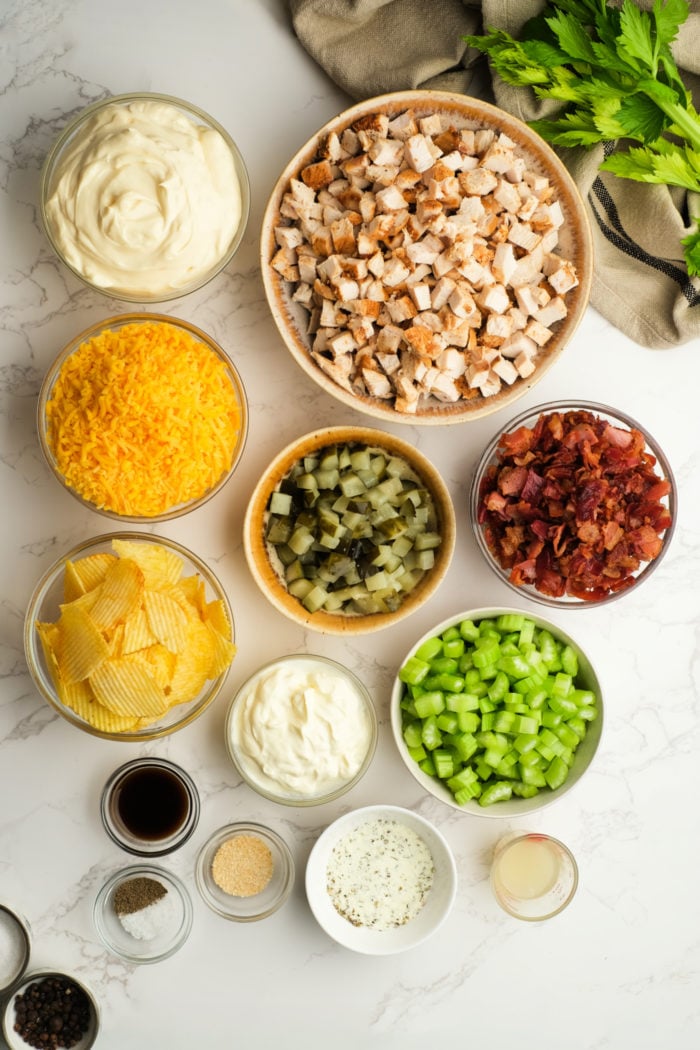 ingredients to make Hot Chicken Salad