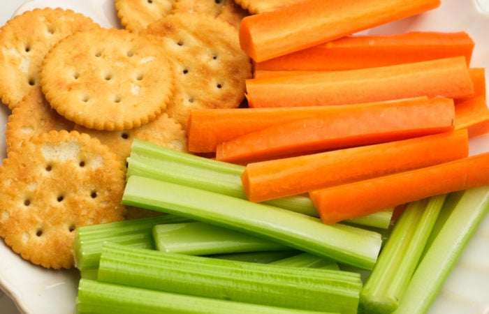 veggies and crackers