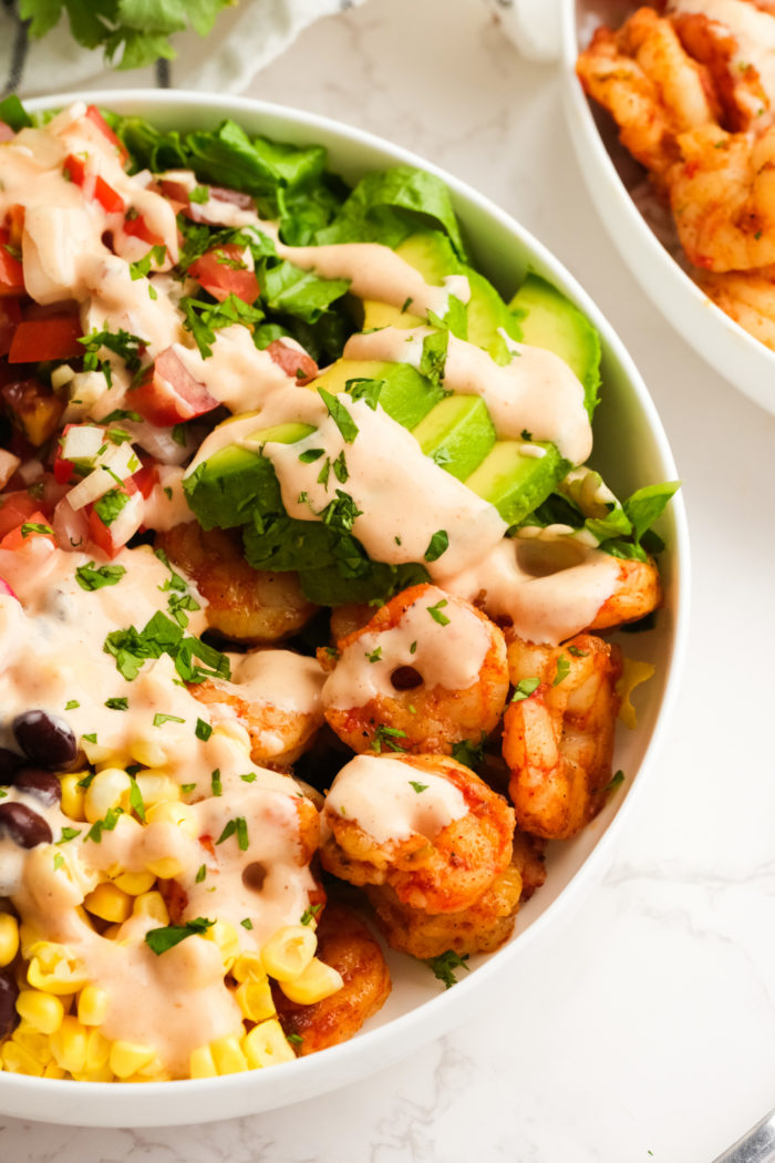 a Shrimp Burrito Bowl