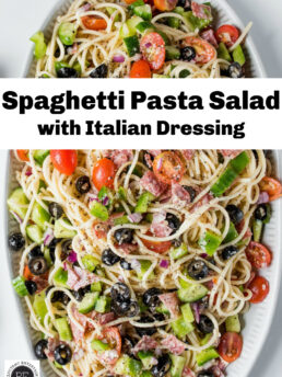 spaghetti salad with Italian dressing