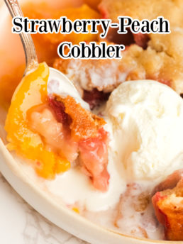 Strawberry-Peach Cobbler