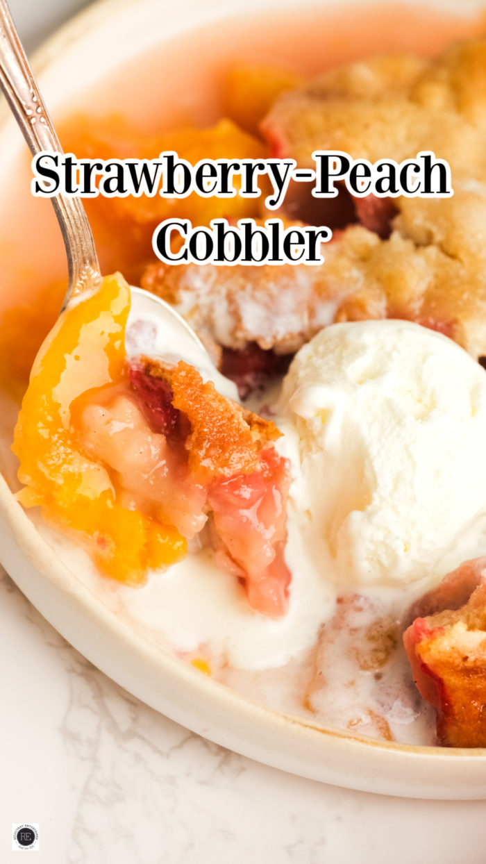 Strawberry-Peach Cobbler