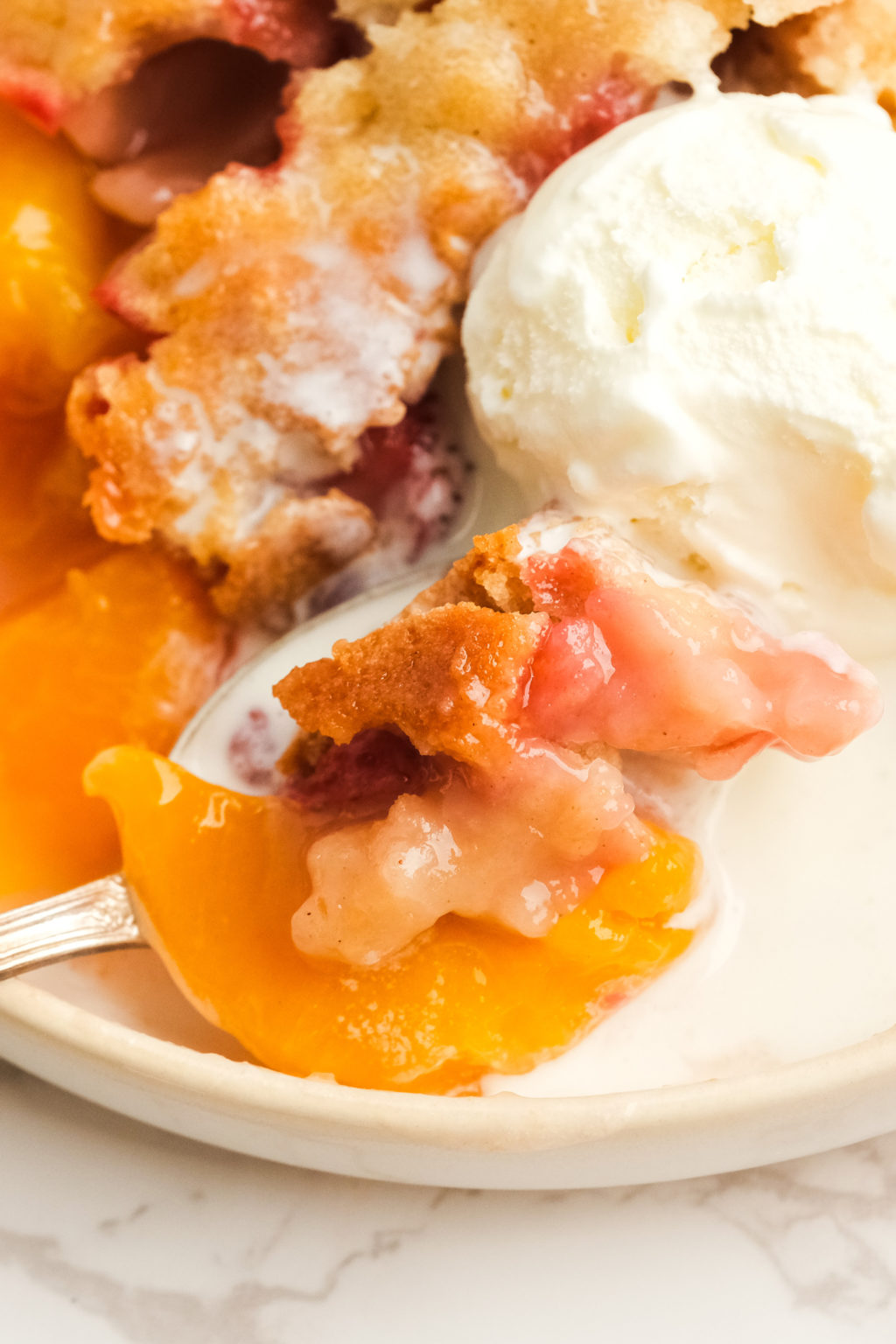 Strawberry-Peach Cobbler - Reluctant Entertainer