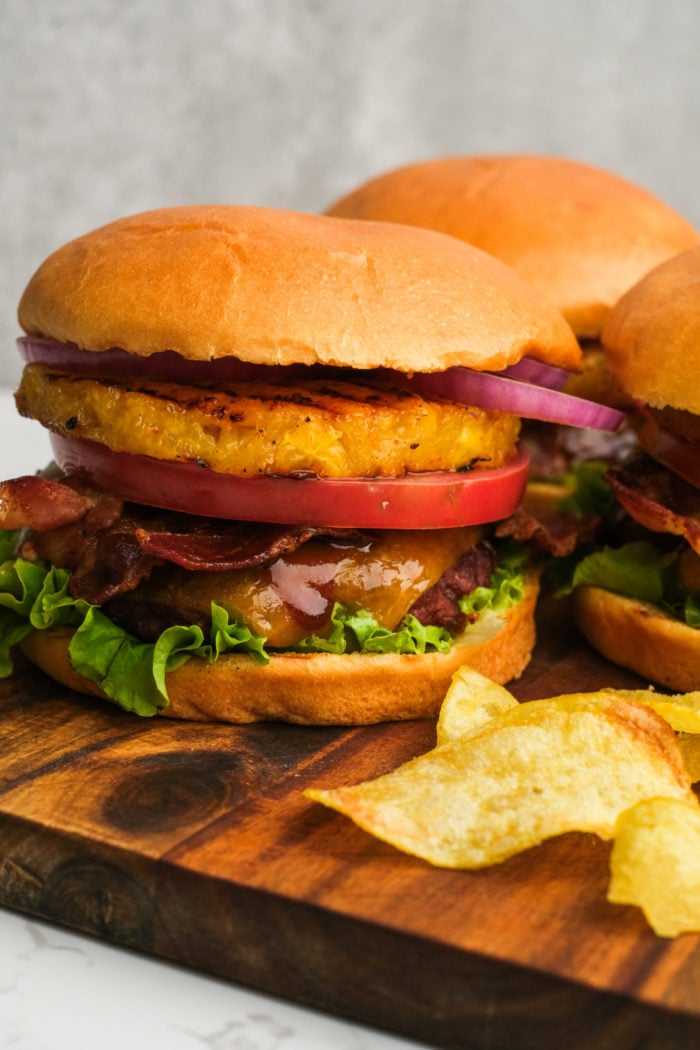 a pineapple burger