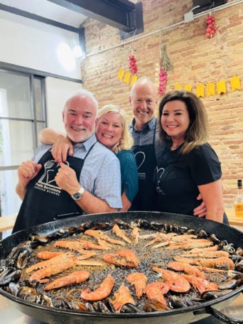 making Paella in Barcelona