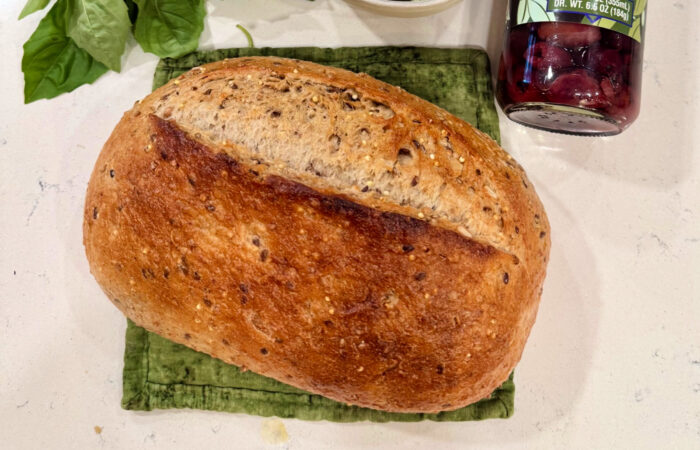 loaf of rustic bread