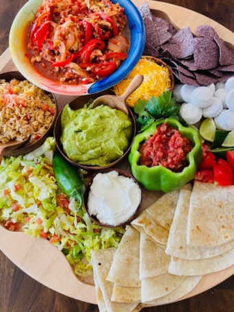 an Epic Fajita Grazing Board