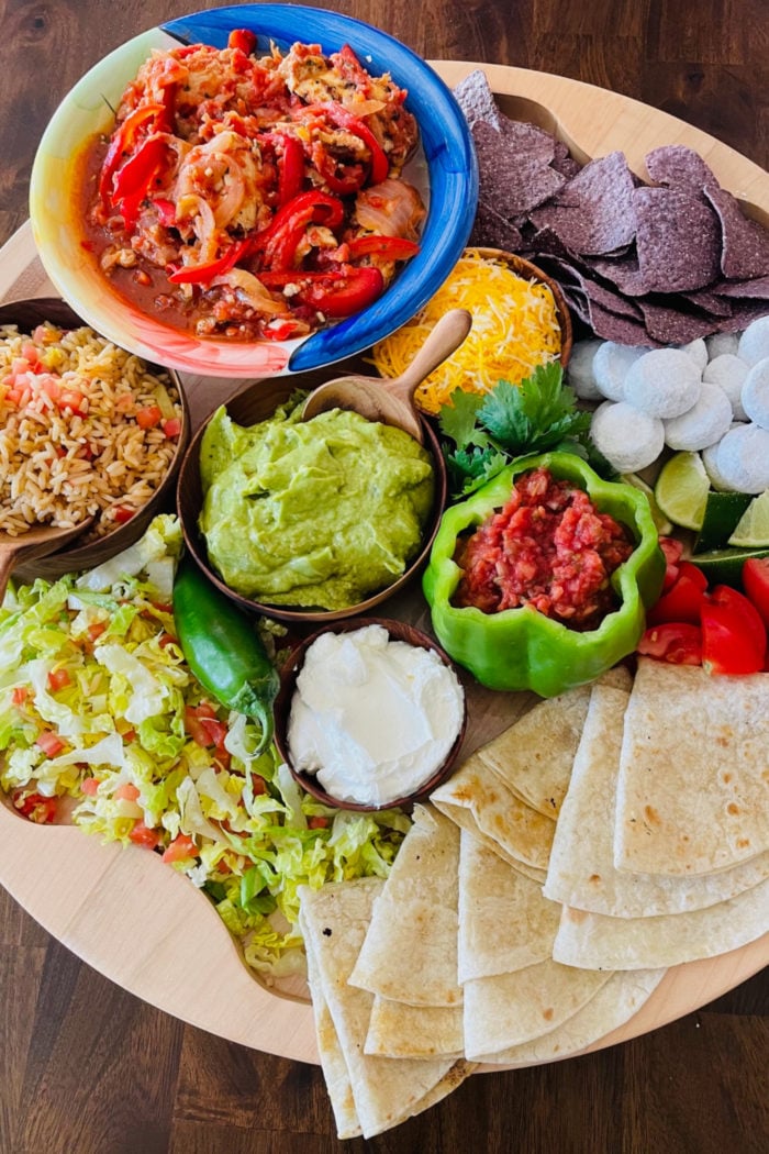 an Epic Fajita Grazing Board