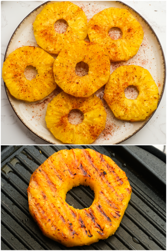 grilling pineapple