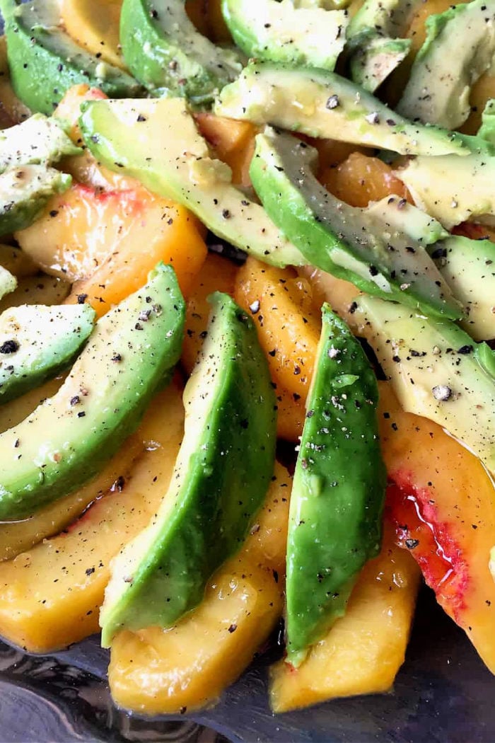 fresh peach salad 