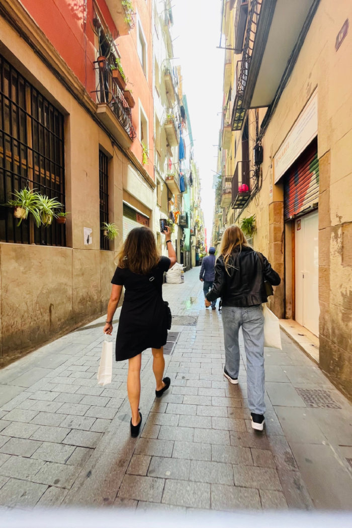 walking in Barcelona