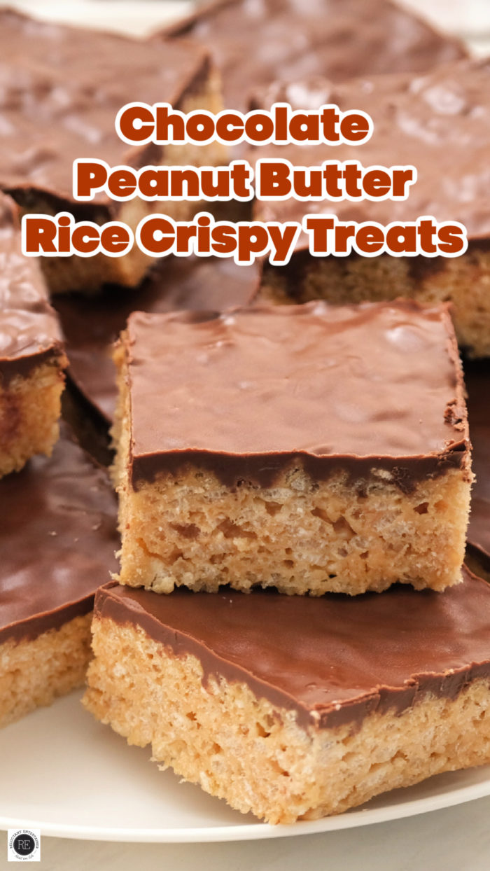 Chocolate Peanut Butter Rice Crispy Treats