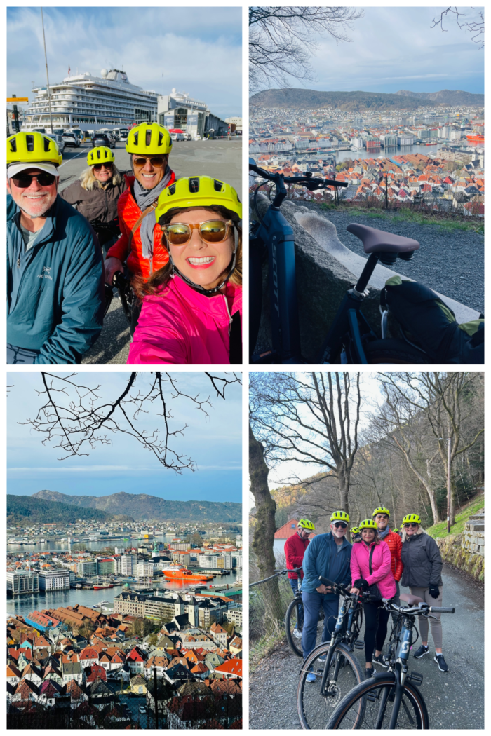 riding e-bikes in Bergen Norway