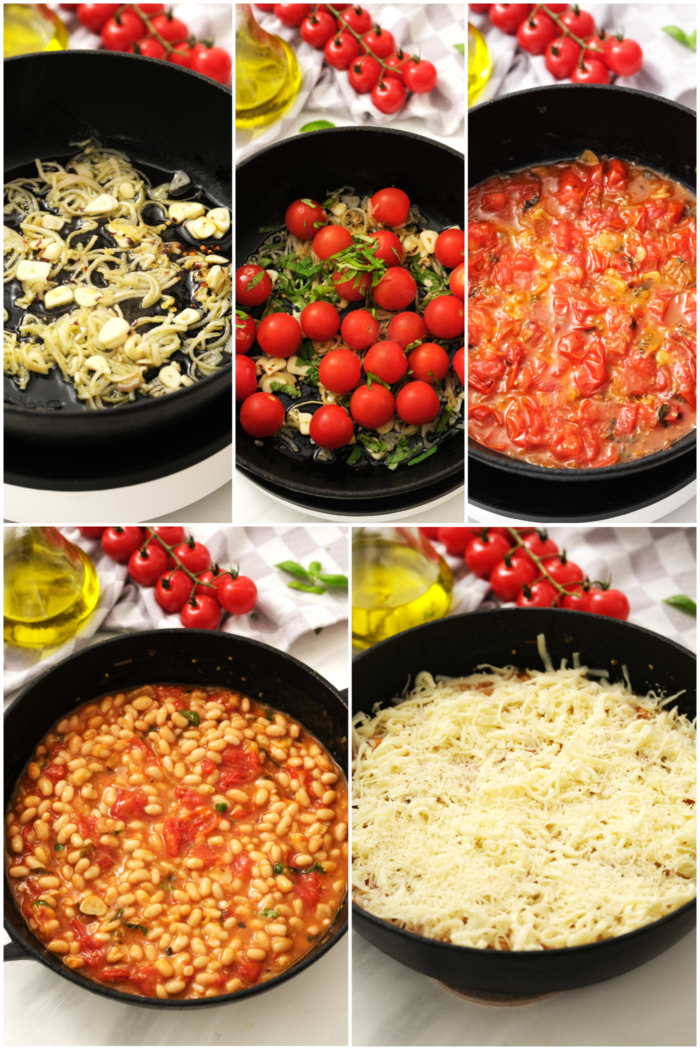 how to make White Bean Tomato Bake