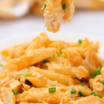 a chicken bite of pasta