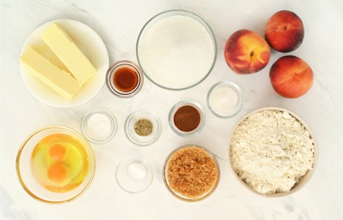 ingredient to make Peach Cobbler Cookie
