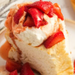 serving of Angel Shortcake with strawberries